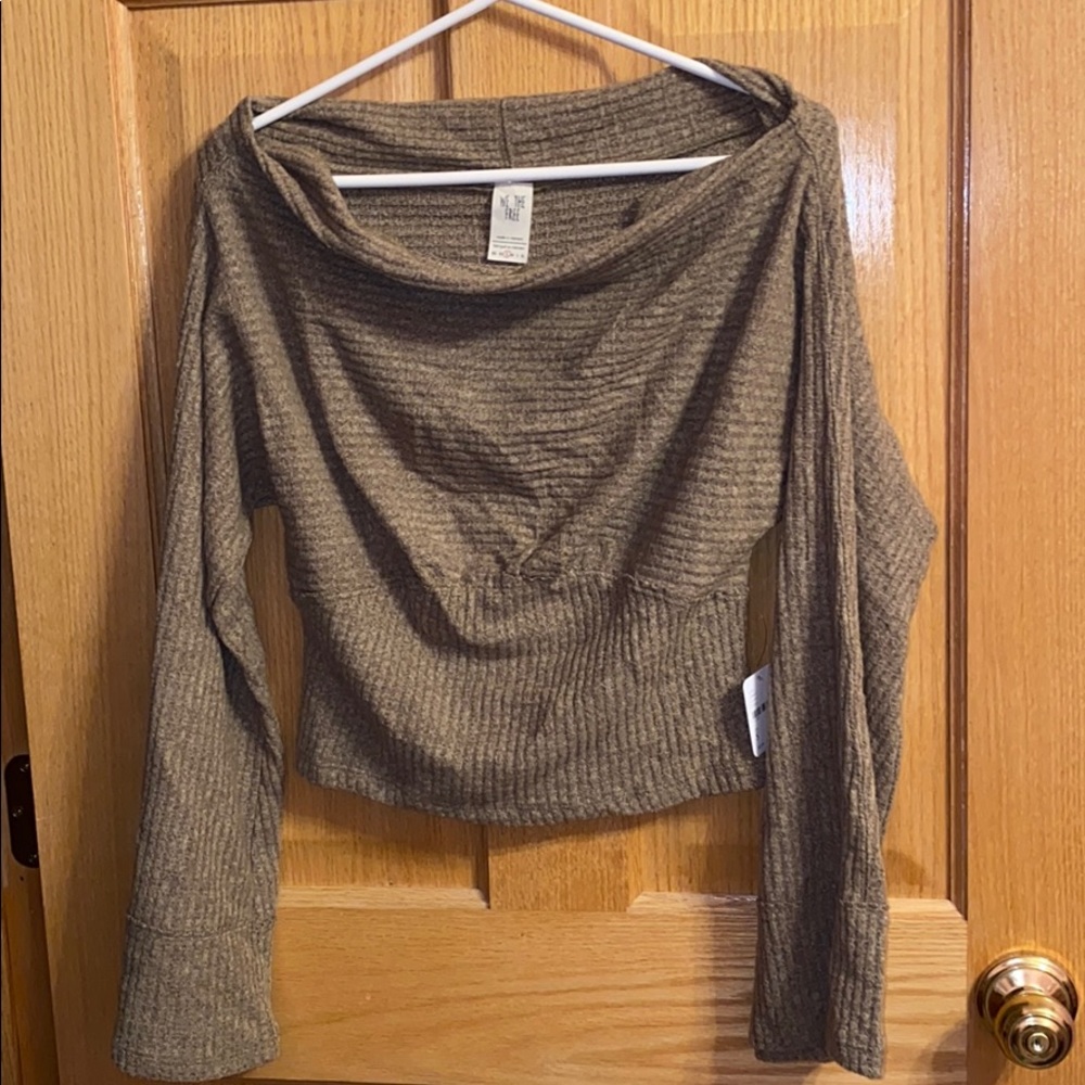 Free People brand new green sweater